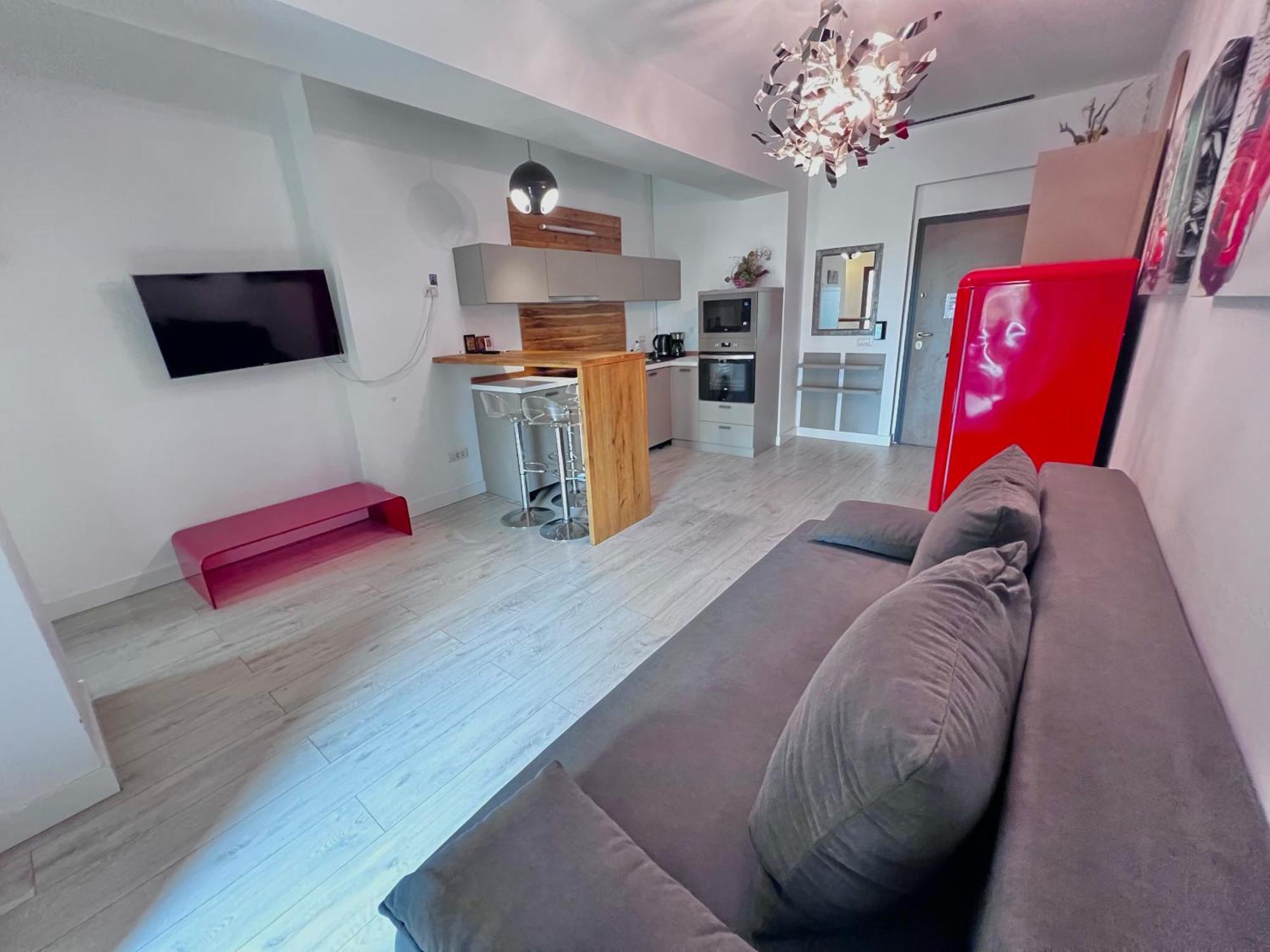 Blue Bike Seaview Apartment Mamaia Bagian luar foto